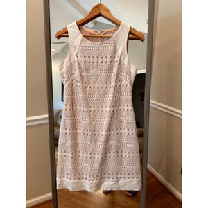 Women's J. Howard White & Pink Lace Dress Size 6‎